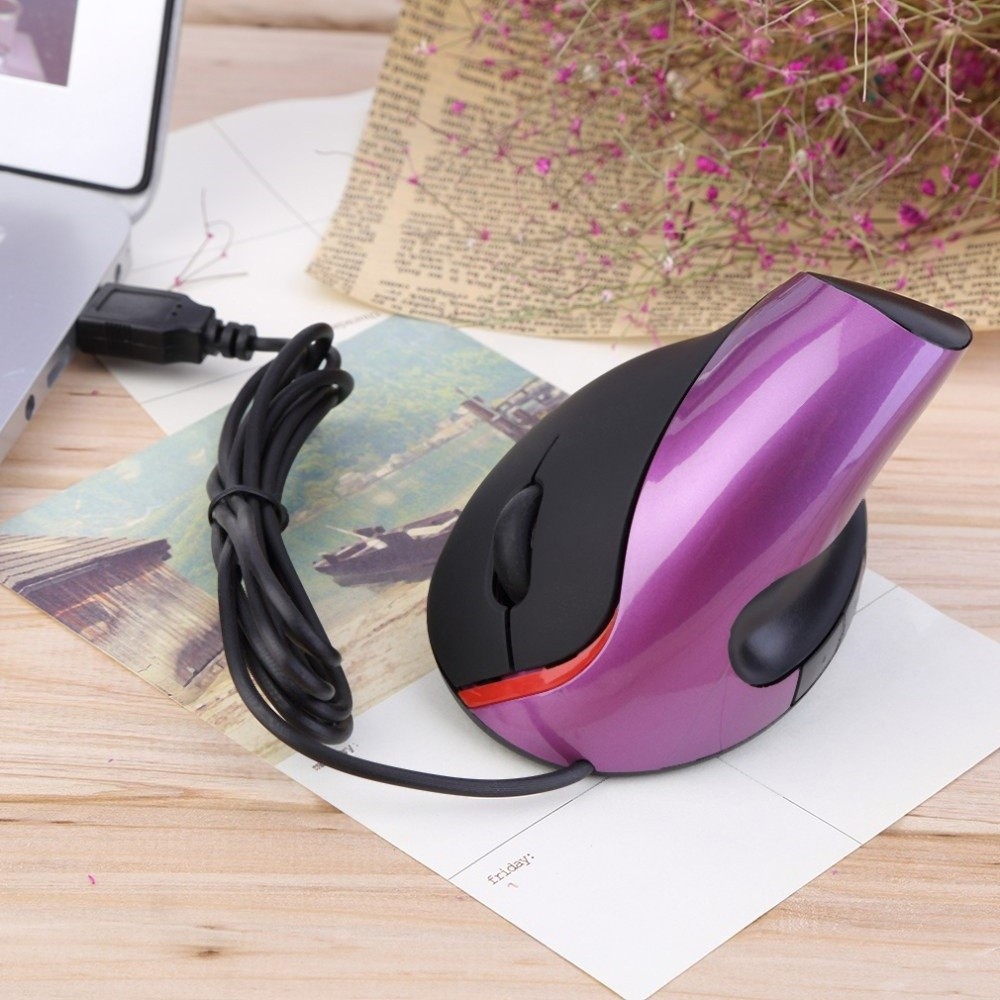 Ergonomic Mouse Vertical - 1600DPI Vertical Mouse Wrist Rest Photoelectric