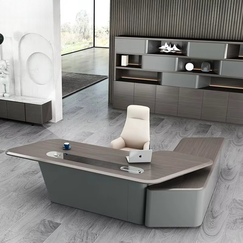 Office Tech Management - Modern Style Convertible Wooden Office Desk