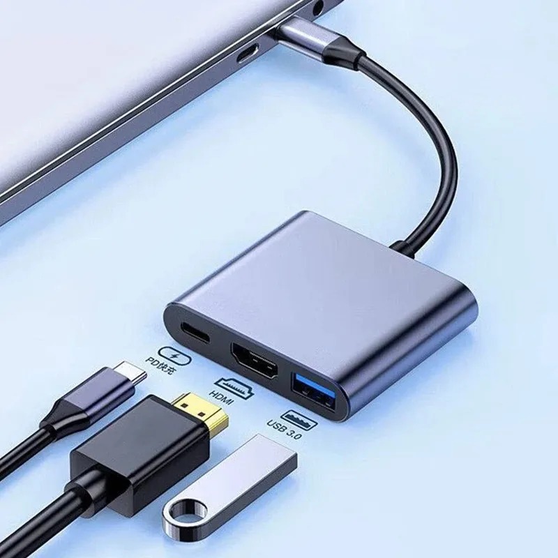 Docking Station Usb C - USB C HUB 3in1 Type C