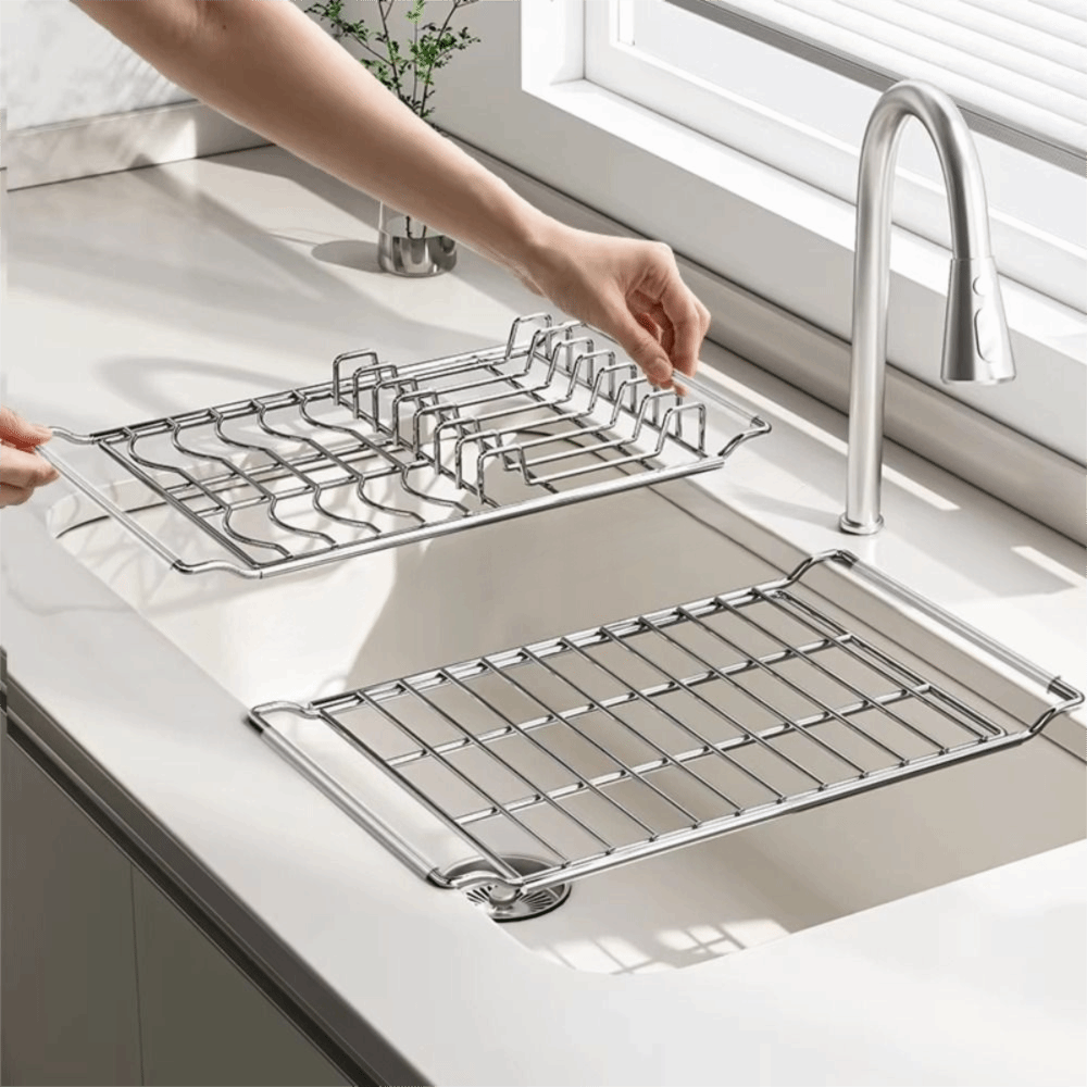 Server Rack Shelf - Stainless Steel Expandable Dish Rack Rustproof