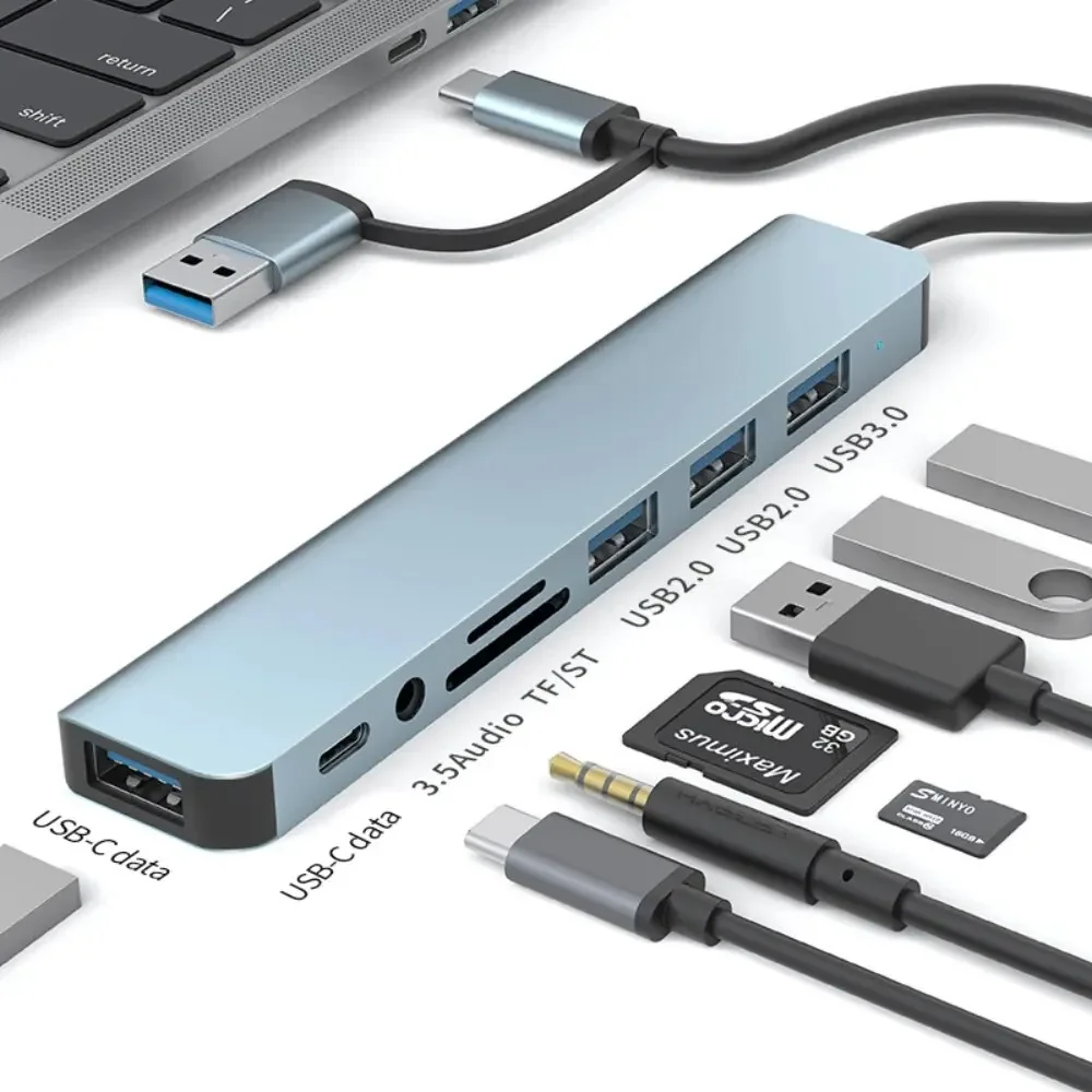 8 In 2 USB-C Hub With 3.0 SD/T - Docking Station Usb C review and price