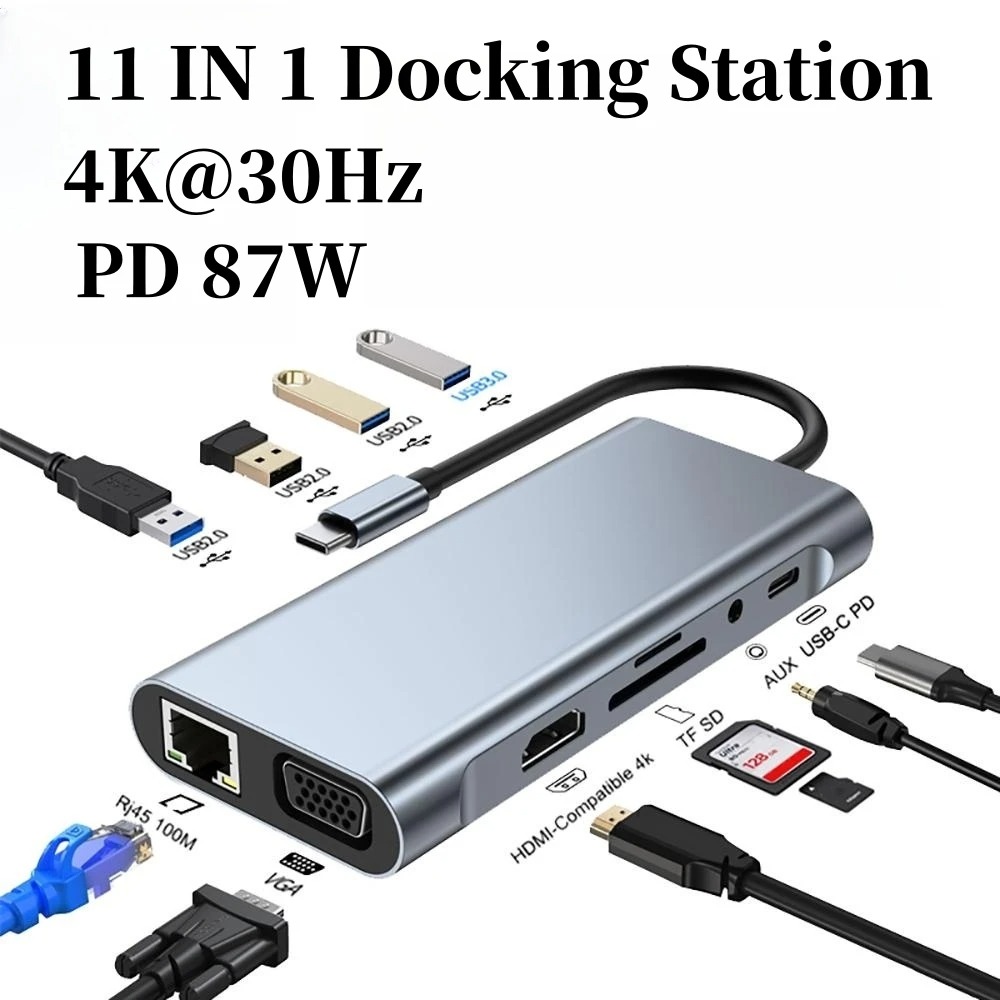 4/7/8/11in1 Docking Hub 4K USB - Docking Station Usb C review and price