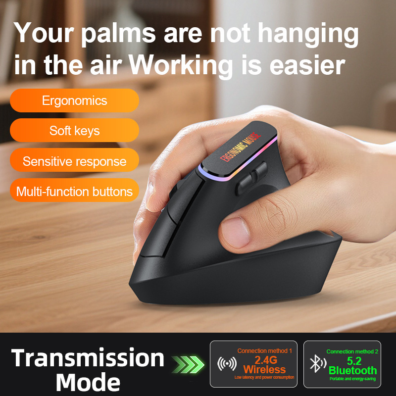 New 2.4GHz Bluetooth Wireless  - Ergonomic Mouse Vertical review and price