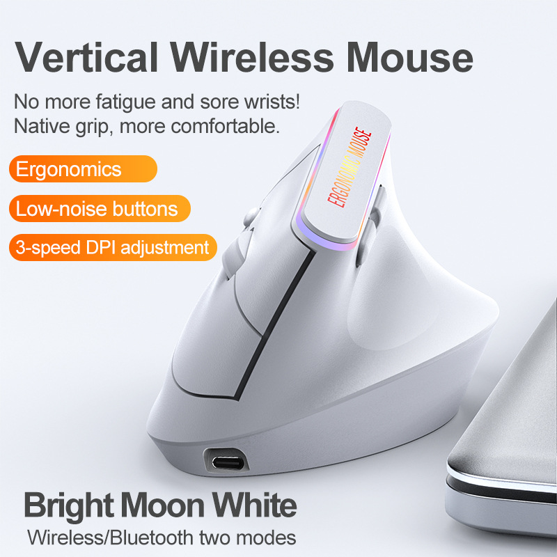 New 2.4GHz Bluetooth Wireless  - Ergonomic Mouse Vertical review and price