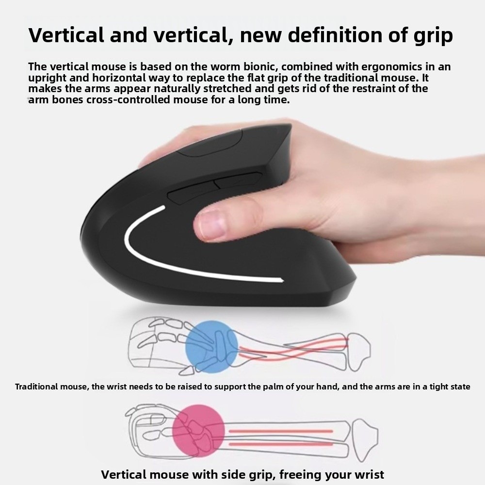 2.4G Vertical Mouse Silent Lum - Ergonomic Mouse Vertical review and price